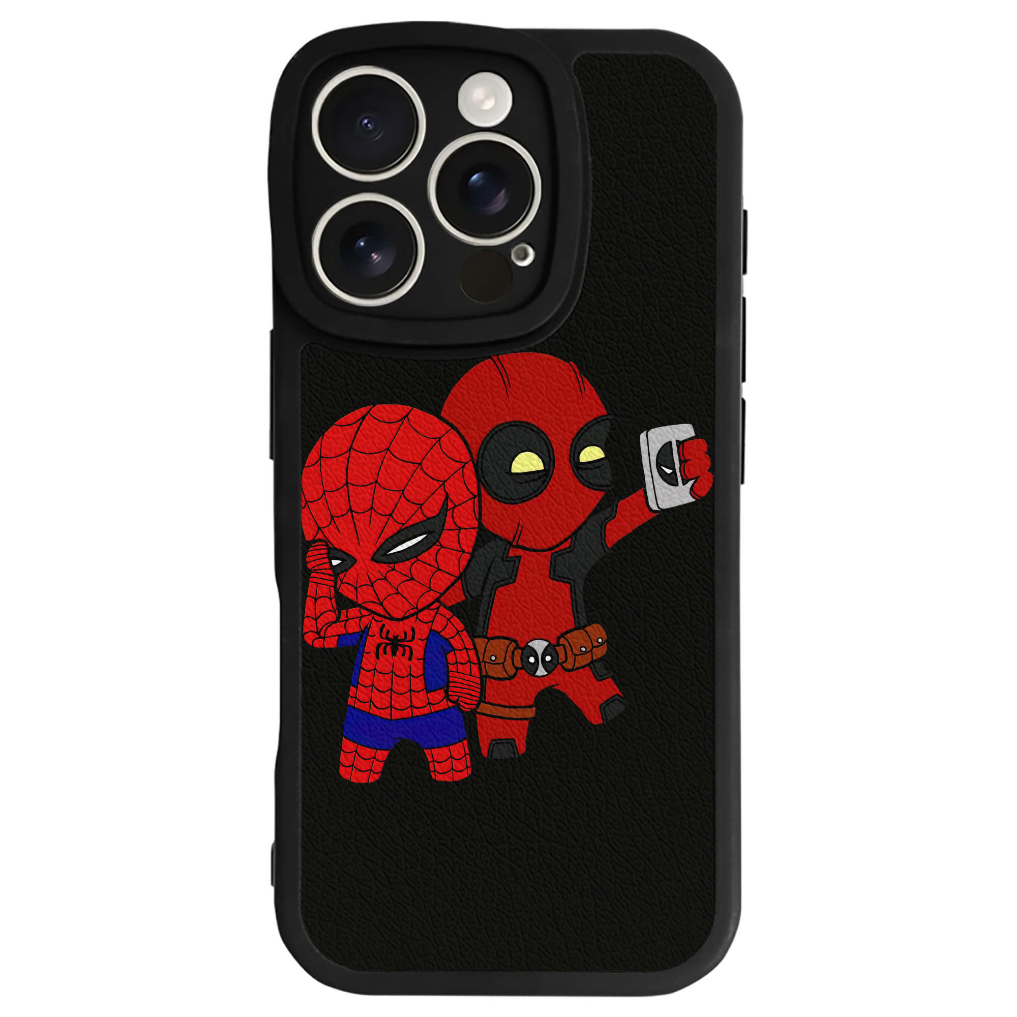 （画像用） Deadpool デッドプール 【iPhone 16シリーズ対応】シリコンスマホケース（レザー調） 材質：シリコン